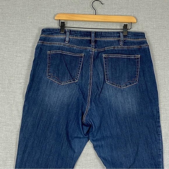 Warehouse One Curvy Bootcut Jeans Sz 16 Short - Picture 4 of 10